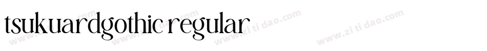 tsukuardgothic regular字体转换